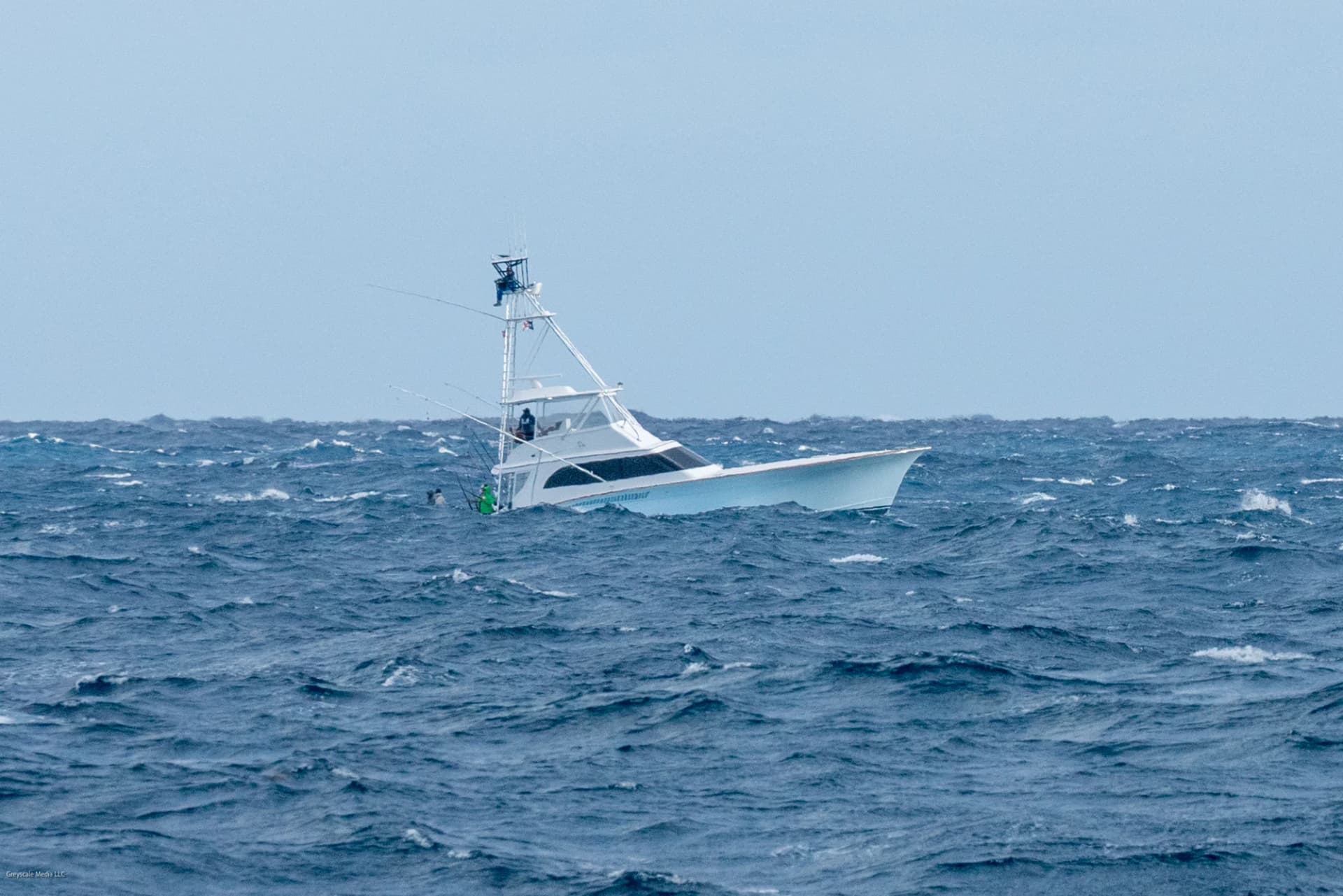 Sportfishing boat offshore during Sailfish Classic tournament